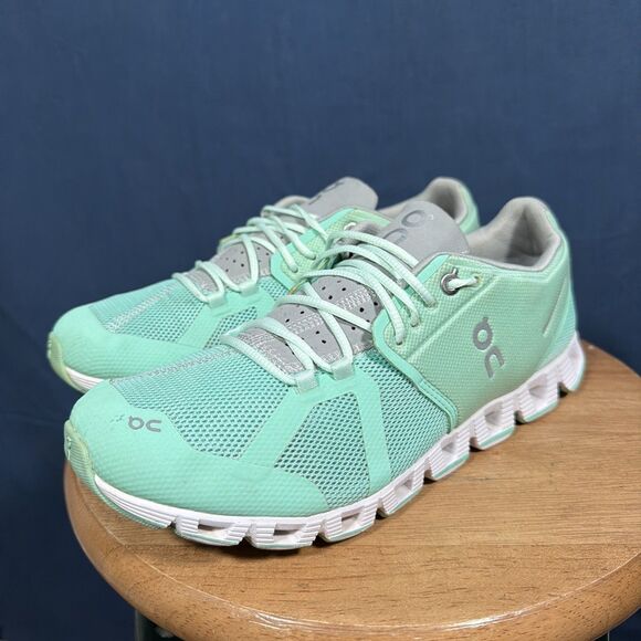 On Running Shoes - On Running Cloud 5 Mint Green Women's Running Shoes Size 9